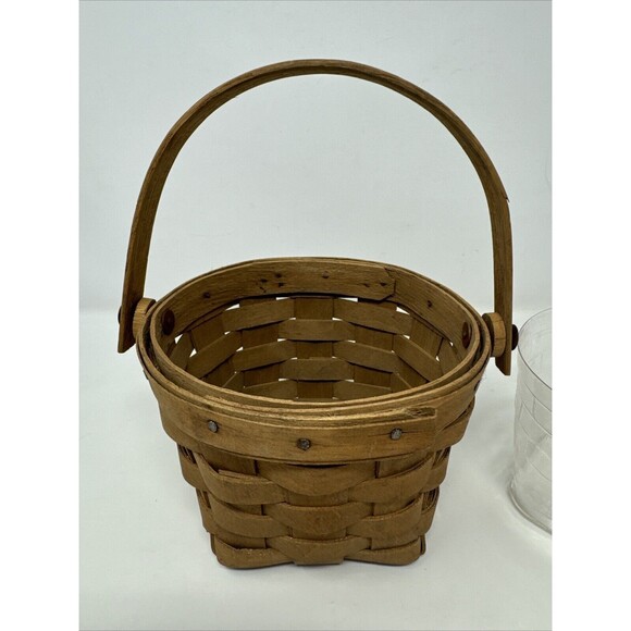 Vintage Longaberger 1985 "Signed" 5" Measuring Basket with Protector 3800BO NICE - Picture 4 of 9